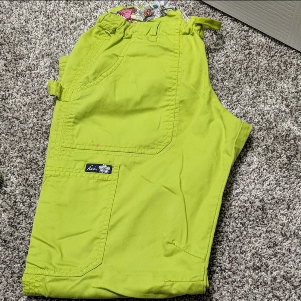 Koi green scrub pants